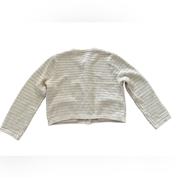 Reformation Charlotte Cardigan Cotton Button Down Sweater Gold Buttons Womens XS - Picture 6 of 9